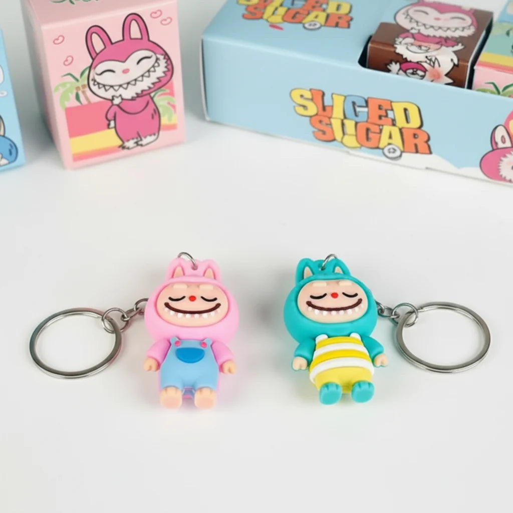 Mini Labubu Keychain Pack of 3