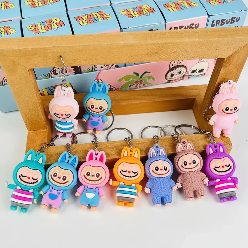 Mini Labubu Keychain Pack of 3
