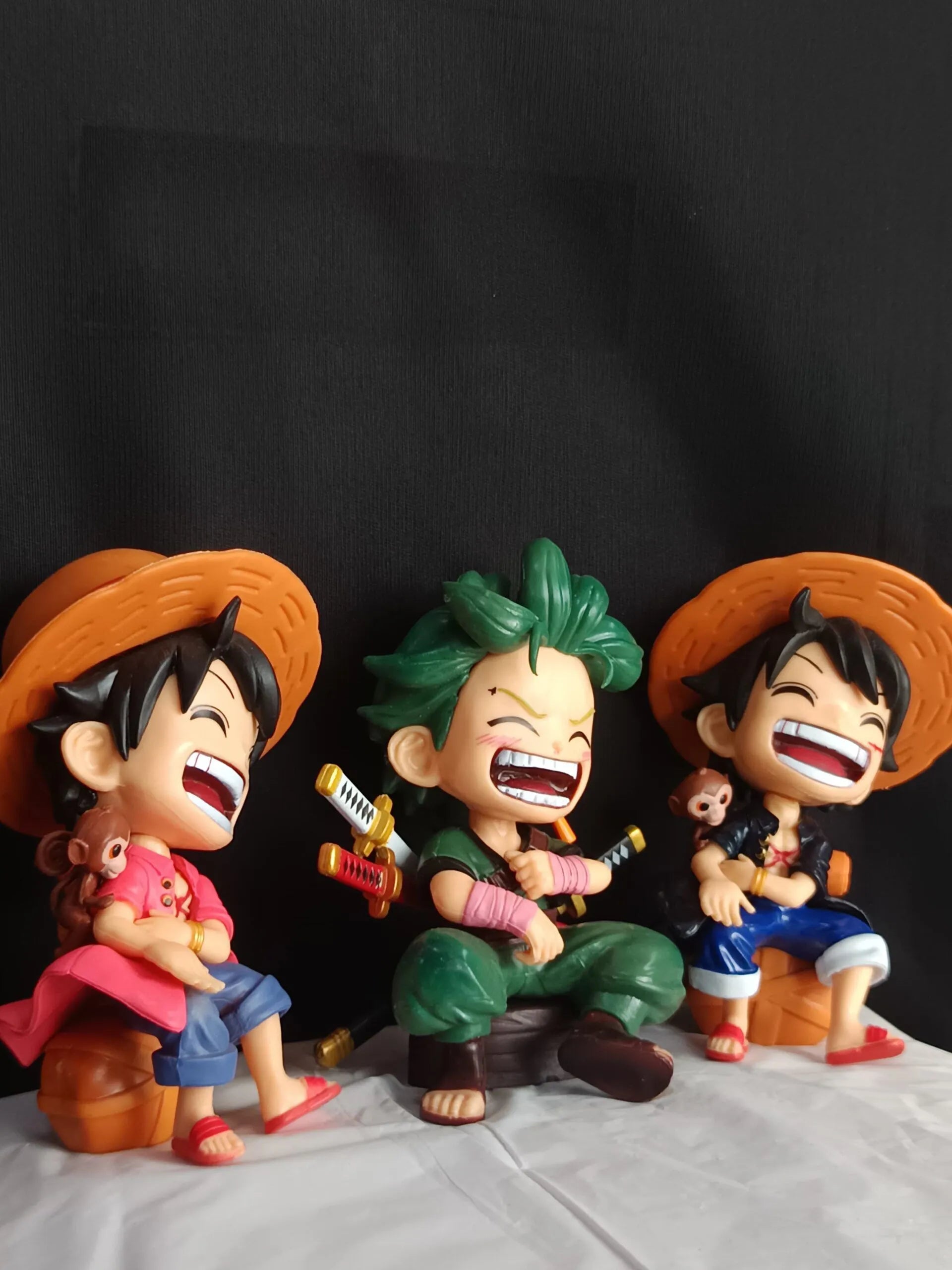 One Piece : Chibi Luffy & Zoro Laughing - Action Figure