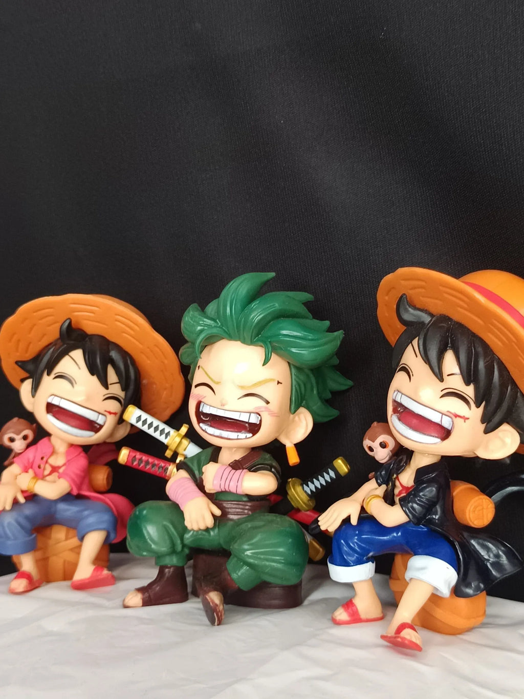 One Piece : Chibi Luffy & Zoro Laughing - Action Figure