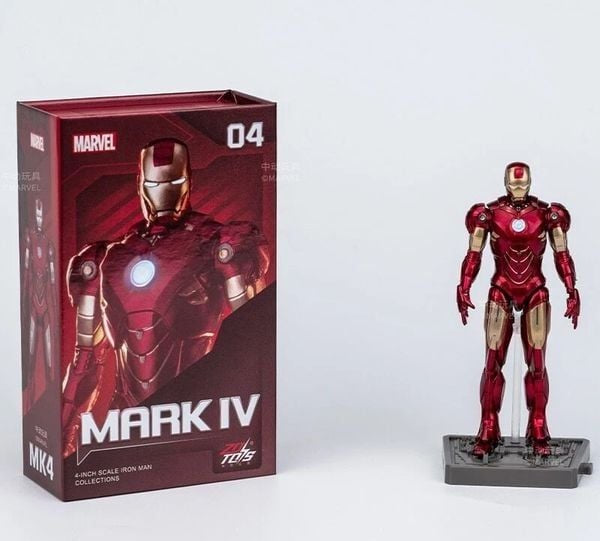 ZD Toys Iron Man Mark 4 Base Version with Hall of Armor Action Figure (Limited Edition)