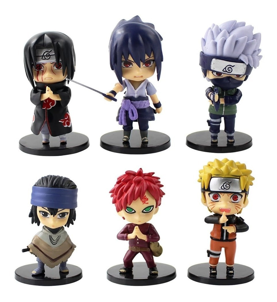 Naruto Series : Naruto 6 Character Set - 10cm Action Figure