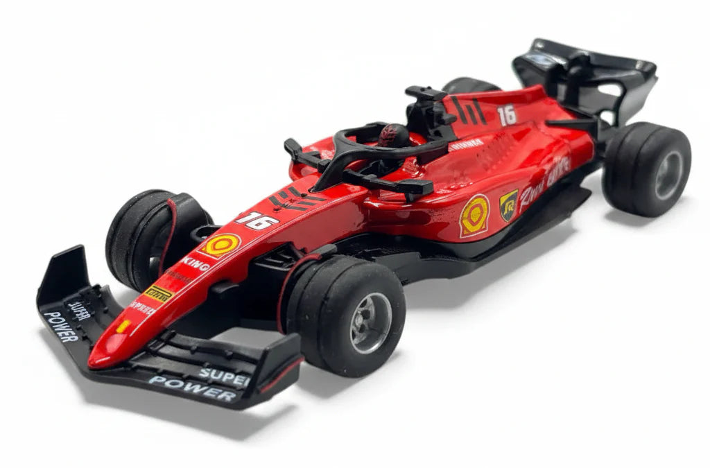 Mini RC Formula 1 Leclerc (with Driver) Speed Regulating Alloy Model Remote Control Car 1:64 Scale 2.4 GHz