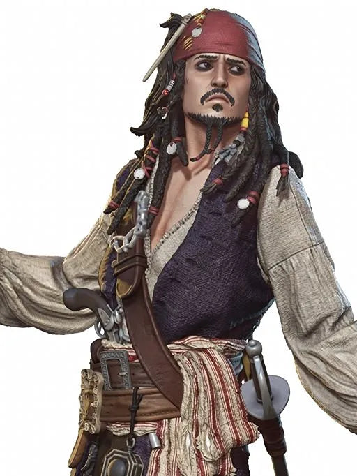 Jack Sparrow – Pirates of the Caribbean 1/6 Scale 3d printed Resin Statue By Tibs 3D Studio – Premium Collector Edition