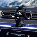 Skateboarding Cute Panda Auto Sliding Motion Decor, Cool Sliding Car Dashboard Figurines