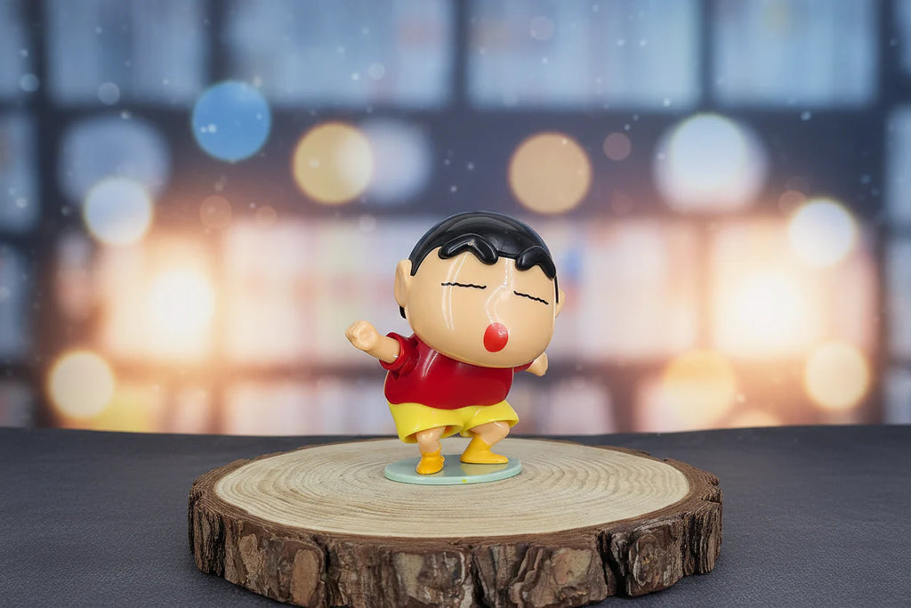 Dancing Shinchan Movable Noding Head Mechanical Toy Figure Size 12 cm