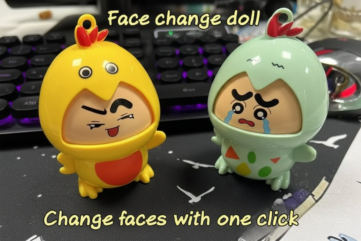 Shinchan Duck Face Changing keychain Pack of 3