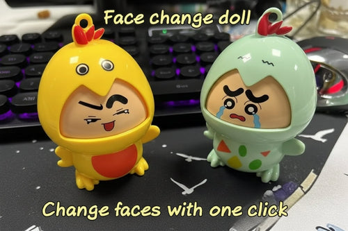 Shinchan Duck Face Changing keychain Pack of 3