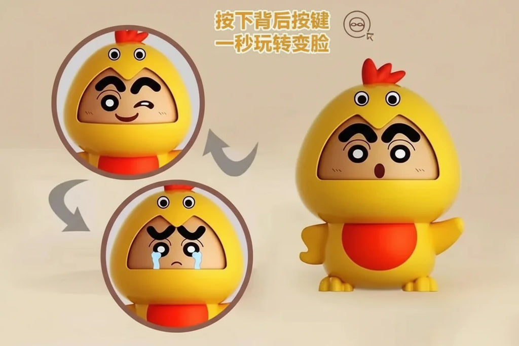 Shinchan Duck Face Changing keychain Pack of 3