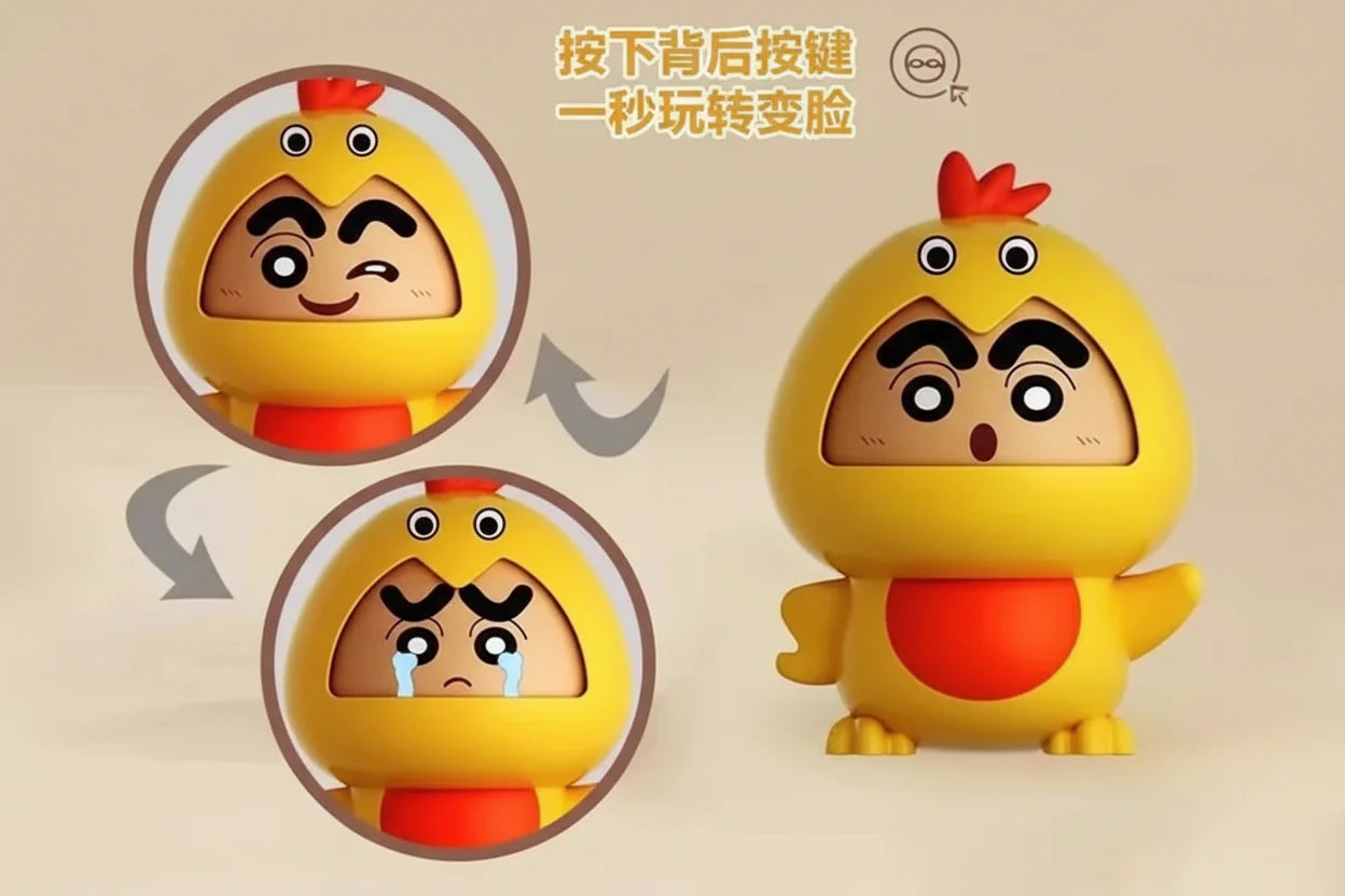 Shinchan Duck Face Changing keychain Pack of 3
