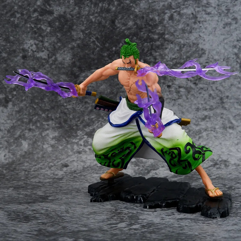 One Piece : Roronoa Zoro Stone Base - Action Figure 18cm