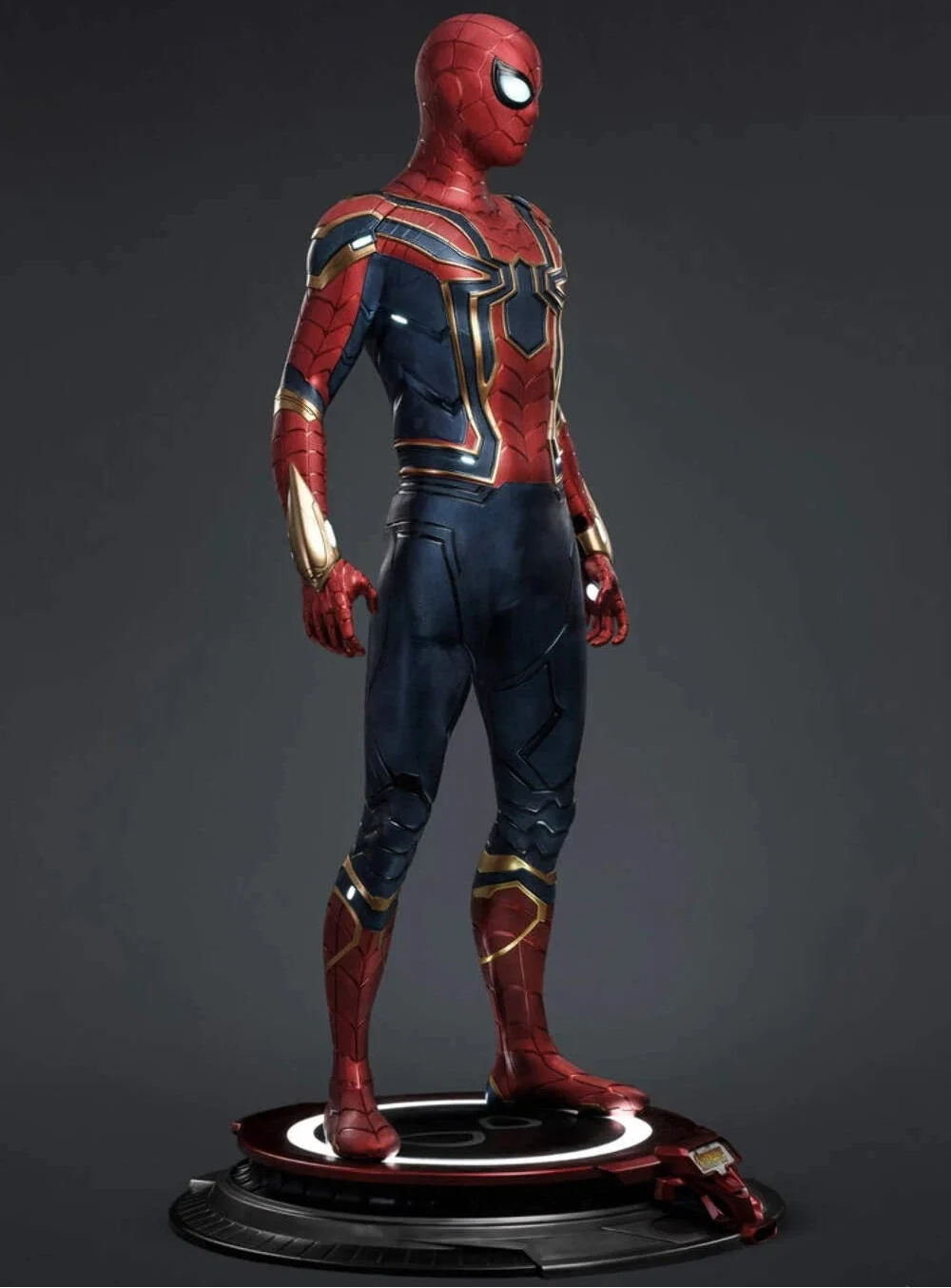 Spider Man Life Size Statue Neon Light Special Figure (Around 6.5 Ft size)