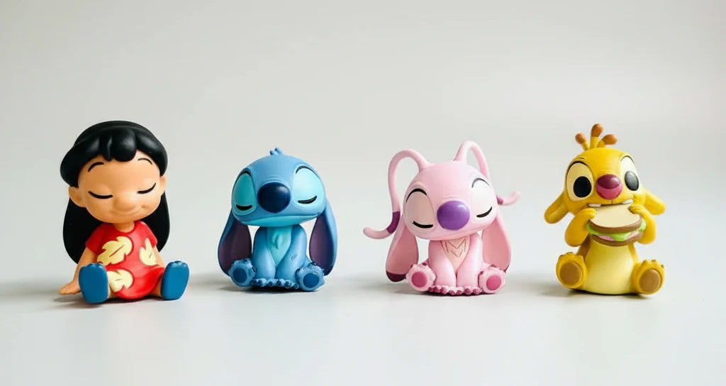 Lilo & Stitch Shoulder Zun Fig Katazun Capsule Toy Complete All 4 Types Set