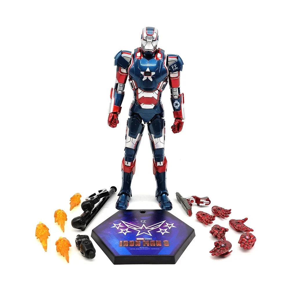 ZD Toys War Machine Iron Patriot Iron Man 3 Action Figure (Limited Edition)