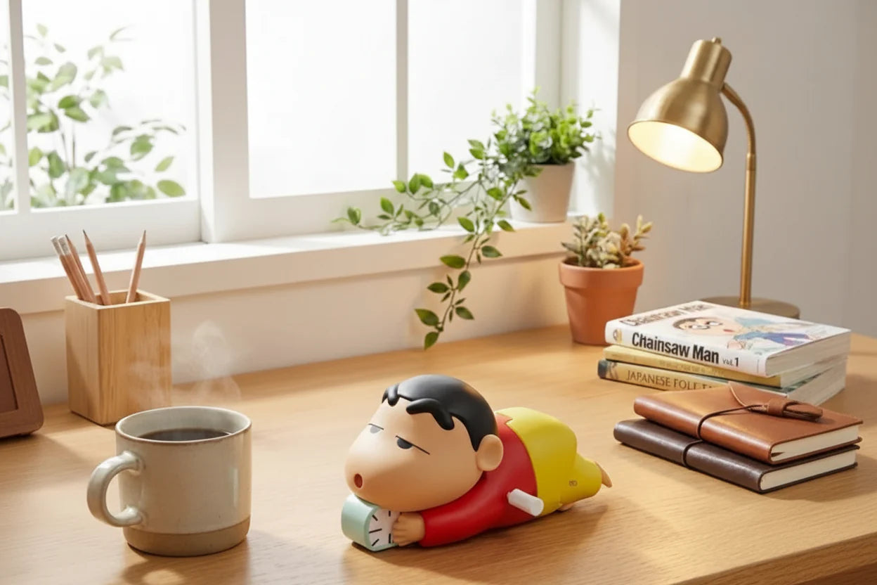 Shinchan Crawling Moving Key Operated Wind Up Toys for Kid (10cm)