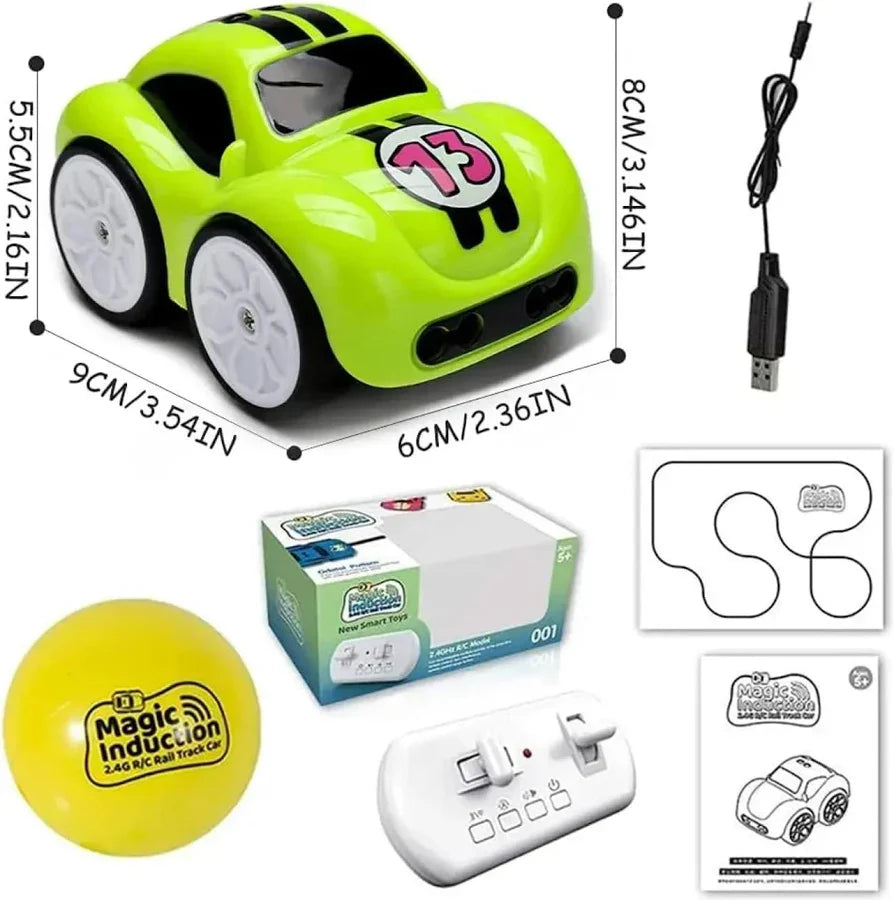 RC Magic Induction Intelligence Sensor Mini Car with Follow Me, Line Tracking, 5 Smart Modes, Music, Line Following Car