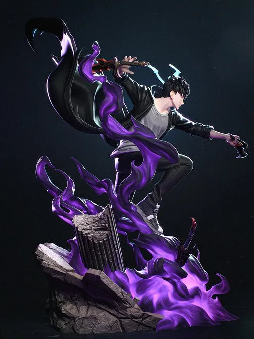 Sung Jin-Woo Solo Leveling 3D Printed Resin Statue By Tibs 3D Studio – Shadow Monarch Collector Edition