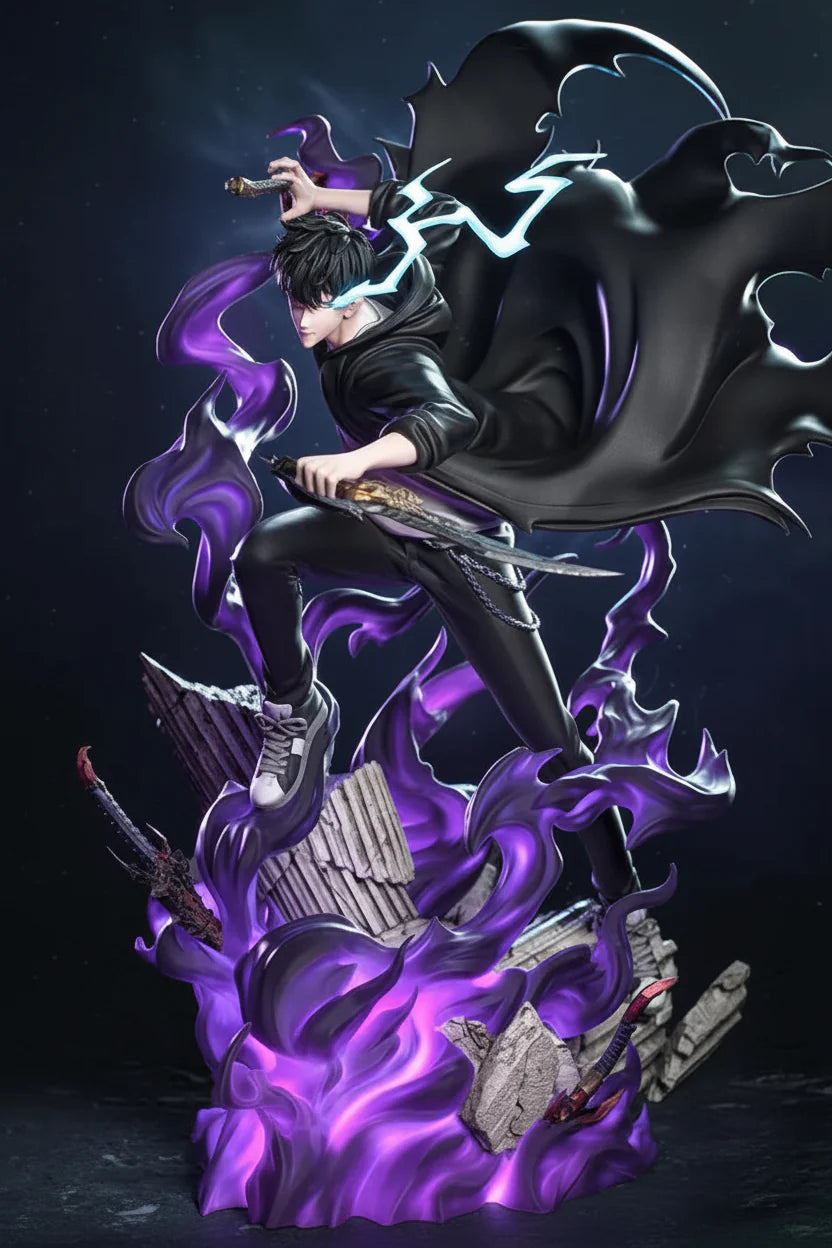 Sung Jin-Woo Solo Leveling 3D Printed Resin Statue By Tibs 3D Studio – Shadow Monarch Collector Edition