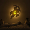 Tanjiro Shadow Wall Lamp One Piece Anime 3D LED Illusion Night Light, USB Powered,Touch Control