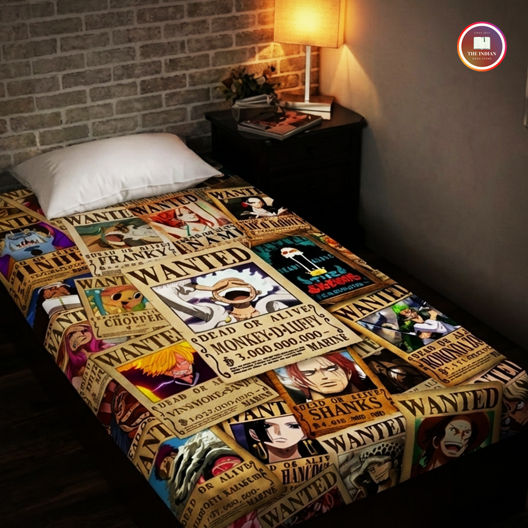 One Piece Anime Wanted Pirates Tapestry for Home Bedroom Living Room (Multicolor)