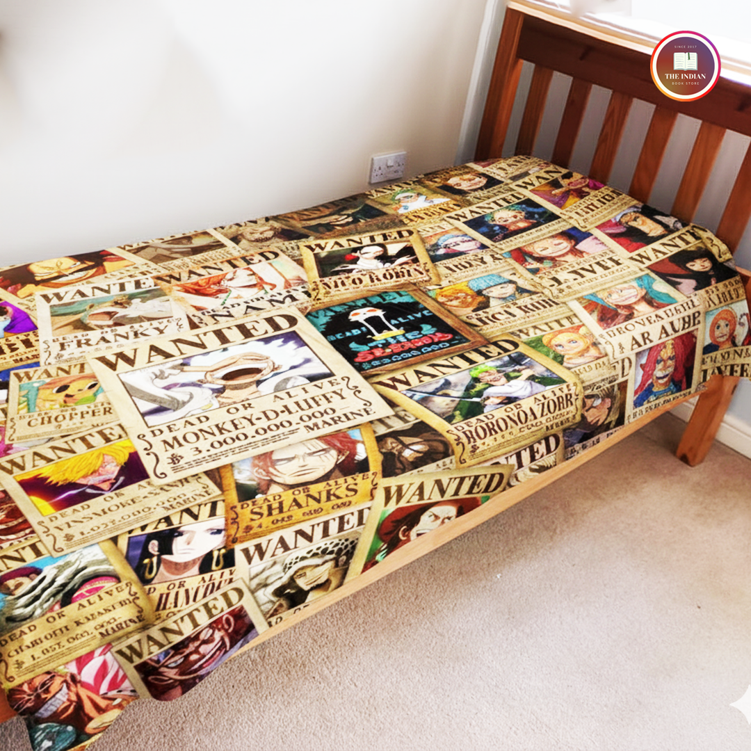 One Piece Anime Wanted Pirates Tapestry for Home Bedroom Living Room (Multicolor)