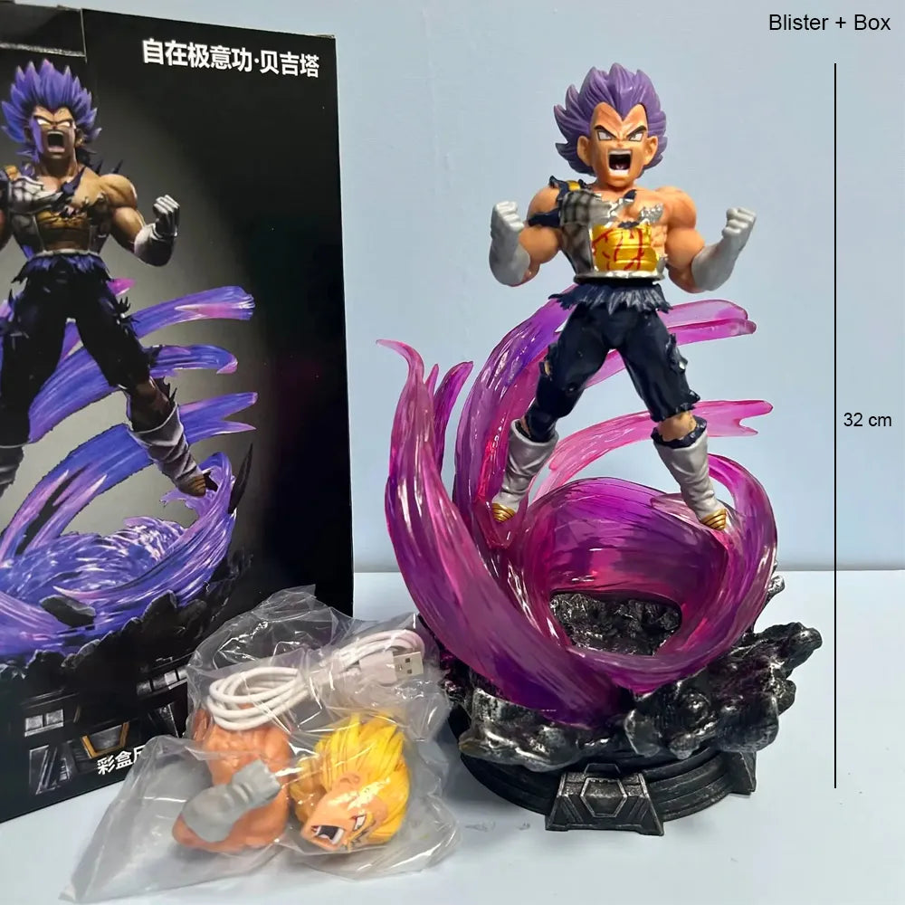 DBZ : Vegeta Ultra With Light Base - 32cm Action Figure (Blister+Box)