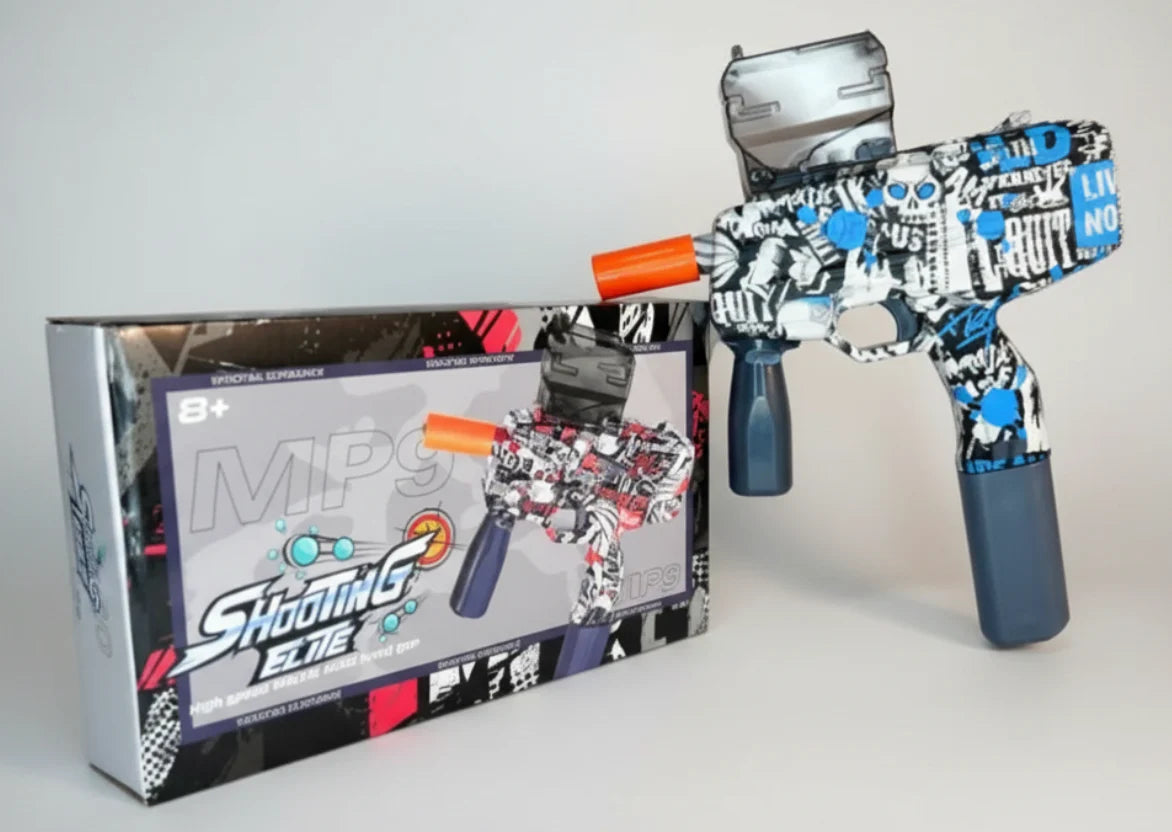MP9 Gel Blaster Gun Automatic Toy Gun for Kids Electric Operated Gun High Speed Upto 50 Feet Range Including 10000 Gel Balls