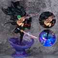 One Piece: Zoro Standing on Tornado - 37cm Action Figure